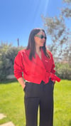 Şal Yaka Kısa Trenç Ceket