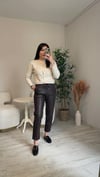 TİMSAH DESEN SUNİ DERİ PANTALON