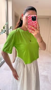 Zincir Detaylı Crop Tişört