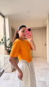 Zincir Detaylı Crop Tişört