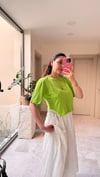 Zincir Detaylı Crop Tişört
