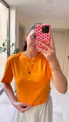 Zincir Detaylı Crop Tişört