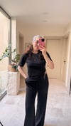 Zincir Detaylı Crop Tişört