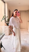 Zincir Detaylı Crop Tişört