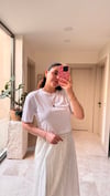 Zincir Detaylı Crop Tişört