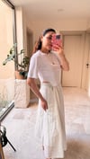 Zincir Detaylı Crop Tişört