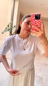 Zincir Detaylı Crop Tişört