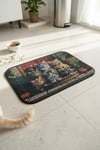 Elekli Kedi Kumu Paspası 40x60 cm | Çift Katlı Kedi Tuvalet Önü Kum Toplayıcı Mat