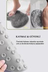 Kaymaz vantuzlu ayak temizleyici mat / masaj kese matı