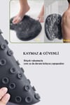 Kaymaz vantuzlu ayak temizleyici mat / masaj kese matı