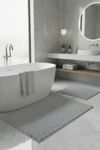 Makarna Banyo Paspası Kaymaz Tabanlı Yıkanabilir 2'li Set 60x100 & 40x60