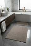Makarna Banyo Paspası Kaymaz Tabanlı Yıkanabilir 2'li Set 60x100 & 40x60