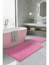 Makarna Banyo Paspası Kaymaz Tabanlı Yıkanabilir 2'li Set 60x100 & 40x60