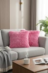 Puffy Pamuklu Kırlent Kılıfı 2'li Set 43x43 cm Fermuarlı Dekoratif Kırlent