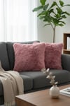 Puffy Pamuklu Kırlent Kılıfı 2'li Set 43x43 cm Fermuarlı Dekoratif Kırlent