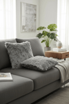 Puffy Pamuklu Kırlent Kılıfı 2'li Set 43x43 cm Fermuarlı Dekoratif Kırlent