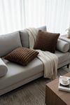 Puffy Pamuklu Kırlent Kılıfı 2'li Set 43x43 cm Fermuarlı Dekoratif Kırlent