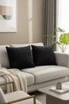 Puffy Pamuklu Kırlent Kılıfı 2'li Set 43x43 cm Fermuarlı Dekoratif Kırlent