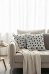 Puffy Pamuklu Kırlent Kılıfı 2'li Set 43x43 cm Fermuarlı Dekoratif Kırlent