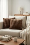 Puffy Pamuklu Kırlent Kılıfı 2'li Set 43x43 cm Fermuarlı Dekoratif Kırlent