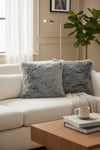Puffy Pamuklu Kırlent Kılıfı 2'li Set 43x43 cm Fermuarlı Dekoratif Kırlent