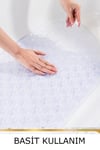 Süper kaydırmaz Silikon Banyo Paspası Vantuzlu Banyo Ve Duş Kaydırmazı