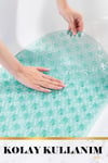 Süper kaydırmaz Silikon Banyo Paspası Vantuzlu Banyo Ve Duş Kaydırmazı