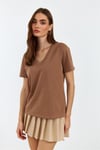 Kahverengi T-shirt