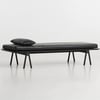 Napolyon Siyah Gerçek Deri Level Daybed
