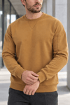 Erkek 2’li Paket Bisiklet Yaka Basic Günlük Sweatshirt - Antrasit & Kahve Antrasit