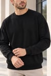 Erkek 2’li Paket Bisiklet Yaka Basic Günlük Sweatshirt - Kahve & Siyah Kahve