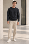 Erkek 2’li Set Bisiklet Yaka Basic Sweatshirt Kırmızı & Lacivert Kırmızı