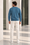 Erkek 2’li Set Bisiklet Yaka Basic Sweatshirt Mavi & Sarı Mavi