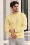 Erkek 2’li Set Bisiklet Yaka Basic Sweatshirt Mavi & Sarı Mavi