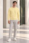 Erkek 2’li Set Bisiklet Yaka Basic Sweatshirt Mavi & Sarı Mavi