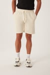 Erkek 2'li Basic Şort Seti Ekru Soft Yeşil Rahat Kalıp Penye Şort