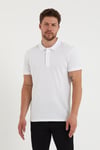 Erkek 2'li Polo Yaka Tişört Siyah-Beyaz %100 Pamuk Çekmeyen Kumaş Regular Fit