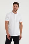 Erkek 2'li Polo Yaka Tişört Siyah-Beyaz %100 Pamuk Çekmeyen Kumaş Regular Fit