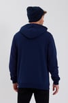 Erkek Baskılı Kapüşonlu 3 İplik Sweatshirt Lacivert