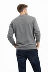 Erkek Bisiklet Yaka Regular Fit 3 İplik Pamuklu Antrasit Sweatshirt
