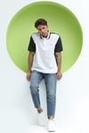 Erkek Çift Renk Polo Yaka T-Shirt Antrasit