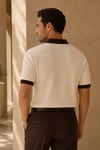 Erkek Ekru Kahve Yakalı Triko Polo Yaka Tişört