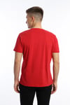 Erkek Golf Nakışlı Regular Fit Basic Tişört Kırmızı