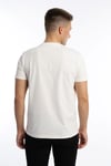 Erkek Golf Nakışlı Regular Fit Basic Tişört Beyaz