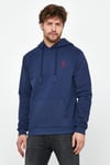 Erkek İskelet Nakışlı 3 İplik Sweatshirt  İndigo