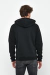 Erkek İskelet Nakışlı 3 İplik Sweatshirt  Siyah