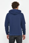 Erkek İskelet Nakışlı 3 İplik Sweatshirt  İndigo