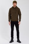 Erkek İskelet Nakışlı 3 İplik Sweatshirt   Haki