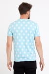 Erkek Jakarlı Basic T-shirt Mavi