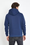 Erkek Kapüşonlu Kanguru Cep 3 İplik Sweatshirt İndigo